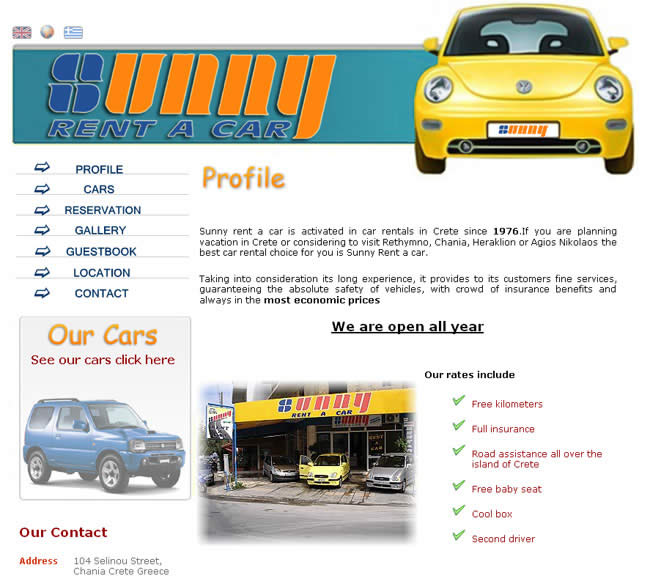 Sunny Renta Car CRETE WEB PORTAL - Our Customers. Crete Business Guide and Tourist ...